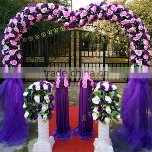 Decorative Artificial Plastic Wedding Flower Arch for Outdoor thumbnail-1