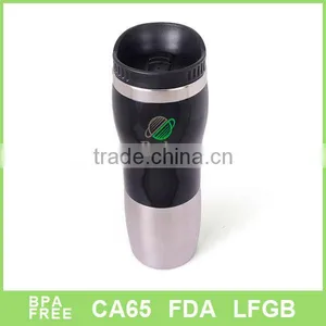 16oz 450ml Stainless Steel Double Wall Desk Travel Mug thumbnail-1