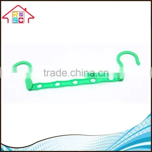 NBRSC Plastic Multi-functional Folding Clothes Hanger Hanging Device Closet Space Saver Set of 2 thumbnail-5