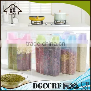 NBRSC Plastic Kitchen Airtight Food Cereal Storage Dispenser Rice Container Box Holder thumbnail-1