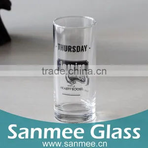 Custom Printing Pattern Tall Straight Drinking Glass Tea Cup Wholesale thumbnail-3