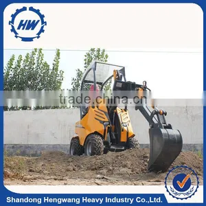 BV Certificate Top Quality 200kg Capacity HWZG200 Mini Front Wheel Loader thumbnail-5