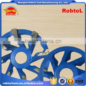 105mm L Type Segment Diamond Grinding Wheel Abrasive Polishing Disc for Concrete Granite Marble Double Cup Wheel thumbnail-1