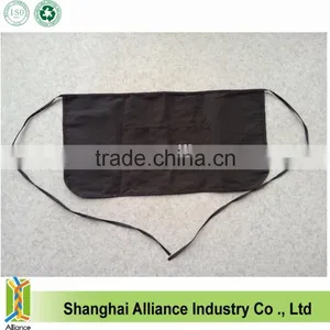 Black Cotton Apron Waist Style Cooking Apron With One Pocket(Z-AP-006) thumbnail-2