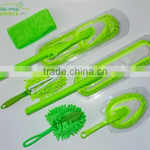 100% Polyester Changeable Chenille Car Brush , Microfiber Car Cleaning Brush Kit thumbnail-2