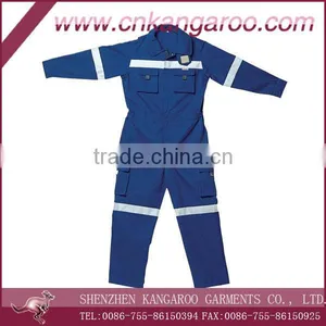 35%cotton,65%poly Mens Coverall Workwear; High Visibility Safty Coverall; EN471 Standard Coverall One Piece Workwear thumbnail-1