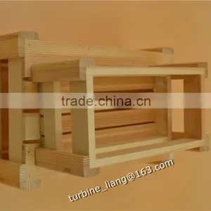 Large Natural Wood Box or Wooden Crate thumbnail-3