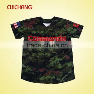 Baseball Jersey,Baseball Team Jersey,Wholesale Polyester Heat Transfer Printing Custom Design Baseball Uniform BQF-074 thumbnail-3