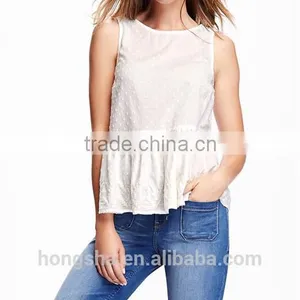 2016 Fashion Embroidered Peplum Top for Women HST8060 thumbnail-1