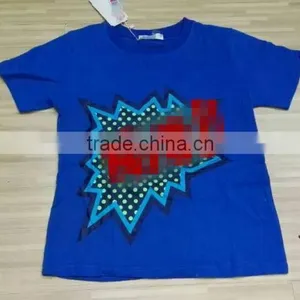 Garments Stocklot Cheap Price Comfortable Boy's Short Sleeve T-shirts Stock Clearance Sale thumbnail-2