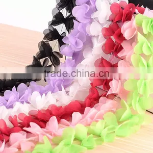 Handmade Decoration Chiffon Flower for Home Interior or Wedding Decoration or Clothing thumbnail-3