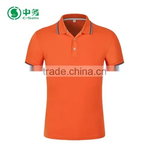 2017 New Fashion Customized Logo Dry Fit Breathable Blank Golf Polo Shirts for Men thumbnail-3