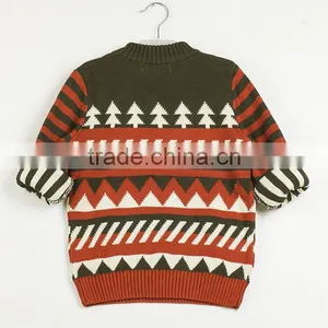 Wholesale Price Stock Children Knitting Sweater Knitwear With Pattern Little Kids Spring Clothings thumbnail-5