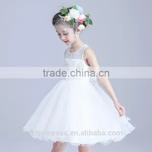 2017 Baby Dress Girls Lace Pink White Lovely Princess Dresses for Kids thumbnail-4