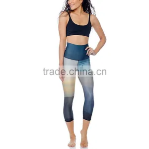 Fitness Gym Wear Sports Wear Eco-Friendly Custom Printed Yoga Leggings For Women thumbnail-1