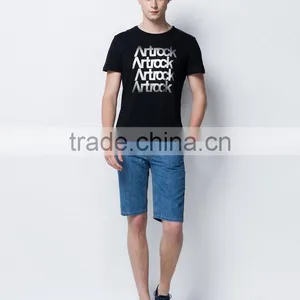 In 2016 Classic Letters Printed Black T-shirts With Short Sleeves thumbnail-2