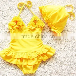 S31335W Young Girls in Swimwear Kids Floating Flower Swimwear thumbnail-3