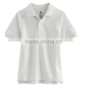 Custom Factory Wholesale Solid Pique Cotton Poly Kids School Uniform Polo Shirt thumbnail-2
