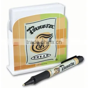 Full Color Made in the USA Desk Caddy With Grip Write Pen and Paper. Comes With Your Full Color Logo. thumbnail-1