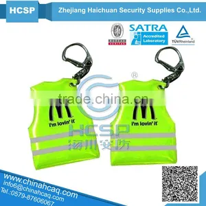 Cheap Keychain High Visibility Reflective PVC Hanger, Reflective PVC Keychain, Reflective PVC Charm thumbnail-1