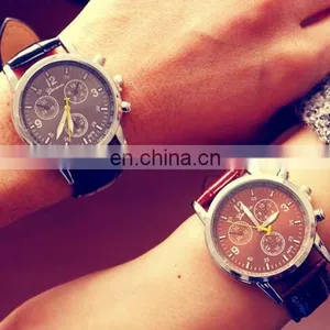 Luxury Men's Fashion Retro Leather Watches Bracelet Wristwatch Analog Quartz Wrist Watch thumbnail-5
