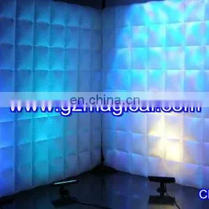 White Oxford Fabric LED Inflatable Air Wall for Decoration thumbnail-1