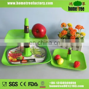 Square Plastic Candy Plate thumbnail-3