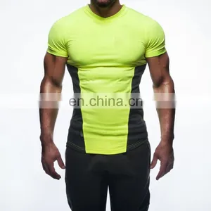 Yihao Trade Assurance Men's Gym Short Sleeve Muscle Fitness Bodybuilding T-shirt thumbnail-2