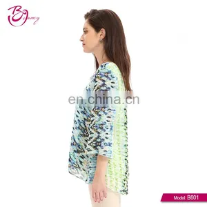 New Style Women Summer Fashion Floral Polyester Casual Garment thumbnail-2