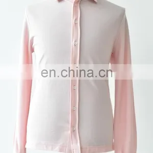 Men Pink Color Knitted Shirt thumbnail-1