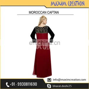 New Bling Hand Made Embroidery Kaftan Dress With Unique Design By Maxim Creation thumbnail-3