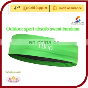 Customized Printed Logo Anti Slip Sports Mini Bandana Elastic Hair Band thumbnail-3