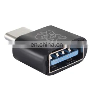 ENKAY Hat-Prince HC-8 Mini ABS USB 2.0 Female to USB-C / Type-C 3.1 Male Port Connector OTG Adapter thumbnail-1