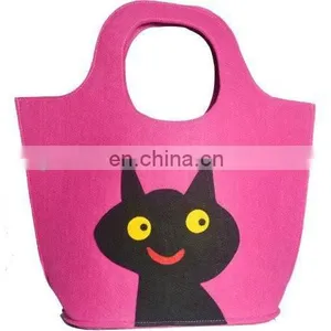 Beautiful Promotion Grey Felt Hand Bags thumbnail-1