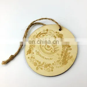Personalized Round Wood Tags for Clothing Wooden Hang Tags thumbnail-1