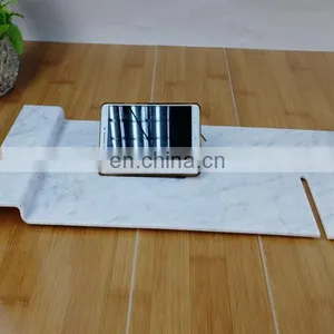 Acrylic Hotel Spa Bath Tray Bathtub Caddy Tray Table With Phone Holder Rack thumbnail-1
