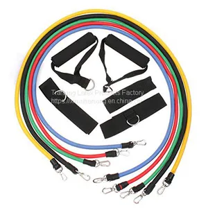 Hot Fashion Exercise Resistance Workout Fitness Band 5 Level Latex Tubes Set thumbnail-2
