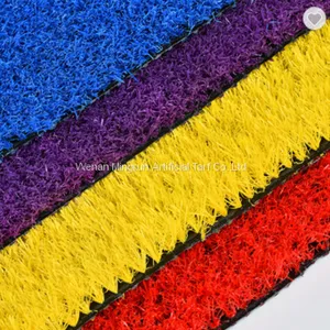 20mm Height Rainbow Colorful Running Track Artificial Turf Grass Mat thumbnail-3