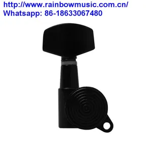 • Bass Open Style Tuning Pegs Key Machine Heads Guitar Accessories for Fender JB Replacement Black thumbnail-1
