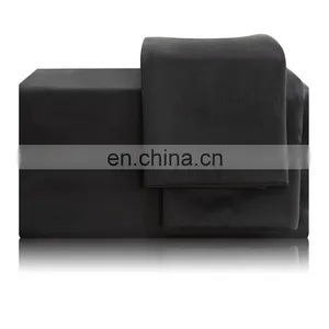 Amazon Hot Sale Soft 100% Microfiber Solid Color Bedding Sheet Set For Hotel thumbnail-5