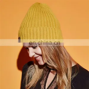 Cheap Price Unisex Embroidery Print Logo Winter Knitted Beanie thumbnail-6