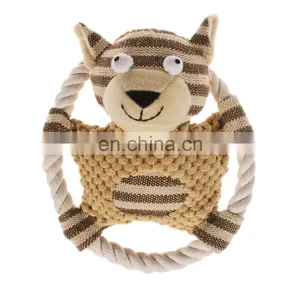 Wholesale Eco Friendly Custom Squeaker Organic Private Label Designer Pack Set Small Handmade Stuffed Pet Dog Plush Toy thumbnail-4