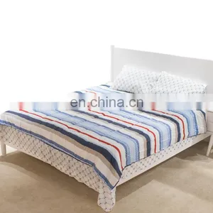100%cotton Striped Printed Home Hotel Washed Bedding Sets thumbnail-2
