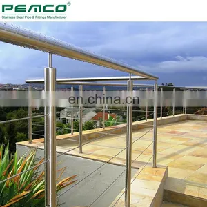 High Quality Balcony Stainless Steel Tensioning Cable Railing System Kits Balustrades Post thumbnail-4