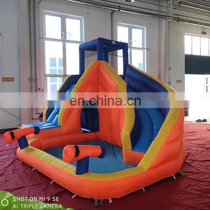 Backyard Inflatable Water Slide Oxford Kids Bouncy Castle With Pool thumbnail-5