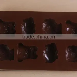 DIY Chocolate Handmade Soap Cold Soap Ice Lattice Mold, 8 Bear Lion Cub Animal thumbnail-3