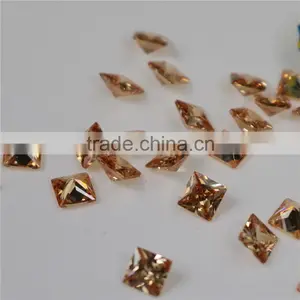 High Quality Wholesale Incomparable Beautiful 0.8mm Princess Cut Light Peach Ziron for Decoration Saree thumbnail-3