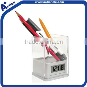 Pen Holder Digital Desktop Clock thumbnail-1
