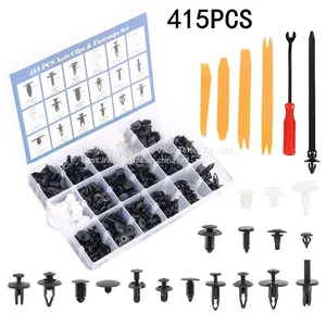 415Pcs Boxed Corrosion-Resistant Plastic Car Clamp Push Type Fasteners thumbnail-3