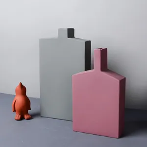 Luxurious Nordic Style Winebottle Small Ceramic Vase, Sample Room Hotel Decoration thumbnail-2